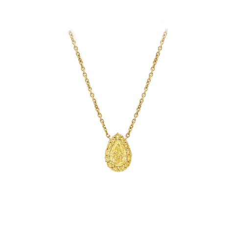 Her Royal Highness-Citrine Teardrop Necklace