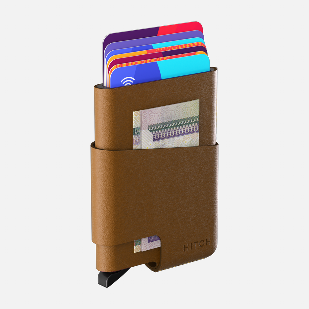 Hitch-Cut Out Card Holder Wallet With RFID Blocking Function "Havan"