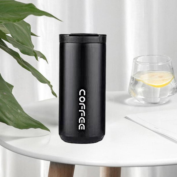 Insulated Vacuum Coffee Cup “Black"