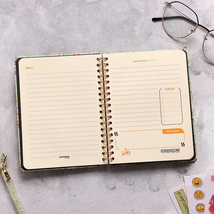Dawenha-Ya Msafer wa7dak Notebook+Sticker Sheets