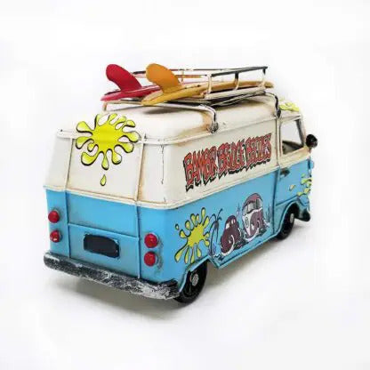 OddBits-Vintage VW Bamber Mid Bus Van Model"Blue"
