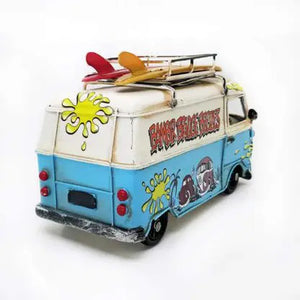 OddBits-Vintage VW Bamber Mid Bus Van Model"Blue"