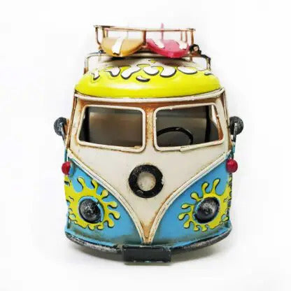 OddBits-Vintage VW Bamber Mid Bus Van Model"Blue"