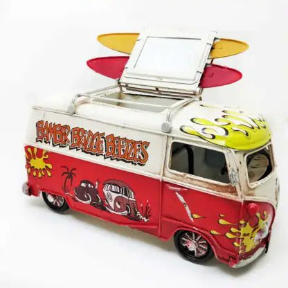 OddBits-Vintage VW Bamber Mid Bus Van Model"Red"