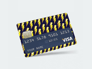 PrintZ-Bank Card Sticker Flash