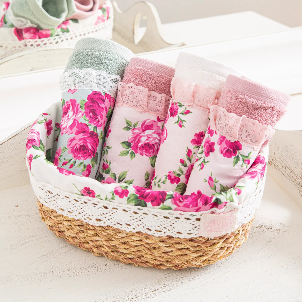 Country Charm-Fleur Collection Hand Towels Antique Cream