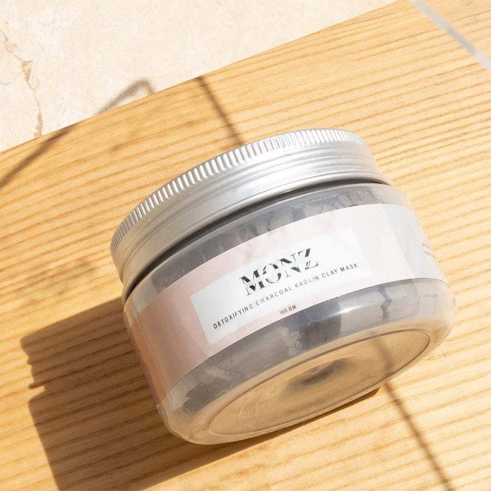 Monz-Detoxifying Charcoal Kaolin Clay Face Mask