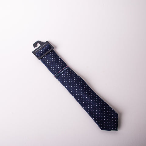 Tommy Hilfiger-Slim Dot Doug Tie "Blue"