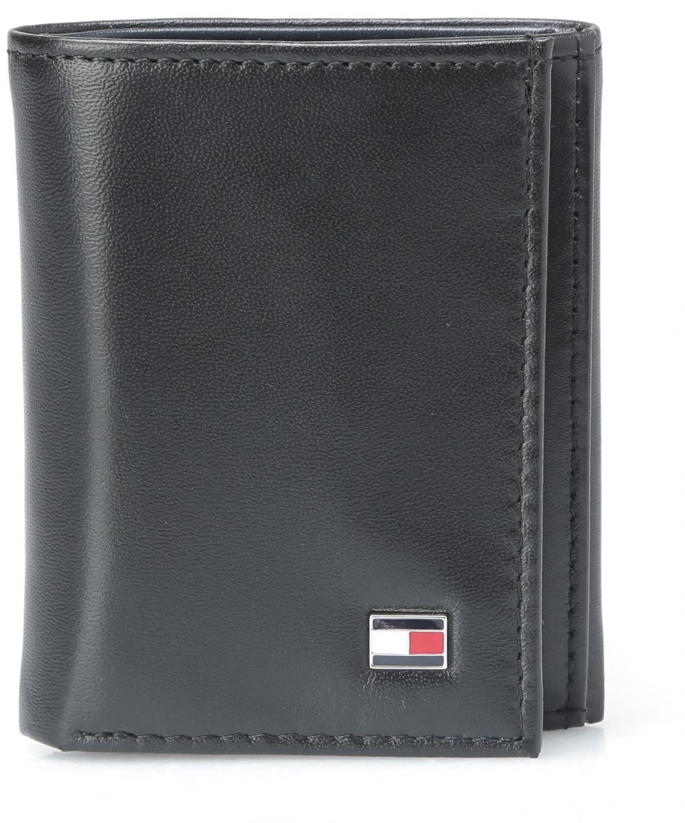 Tommy Hilfiger-Men's Leather Oxford Slim Trifold Wallet 