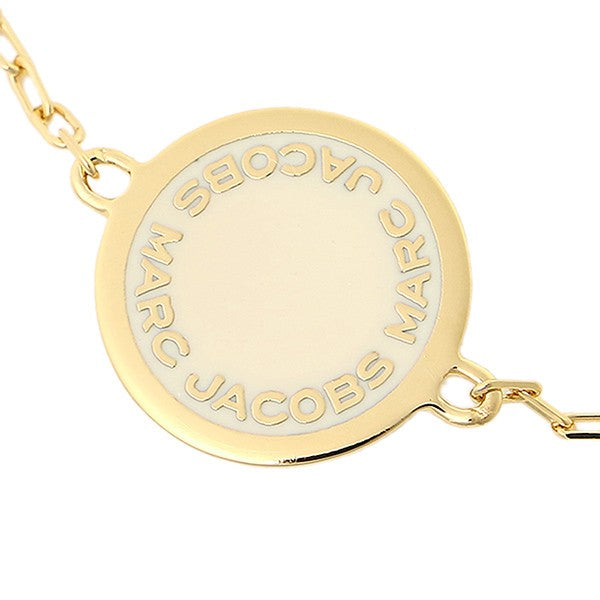 Marc Jacobs-MARC JACOBS Cream Logo Disc Enamel Bracelet