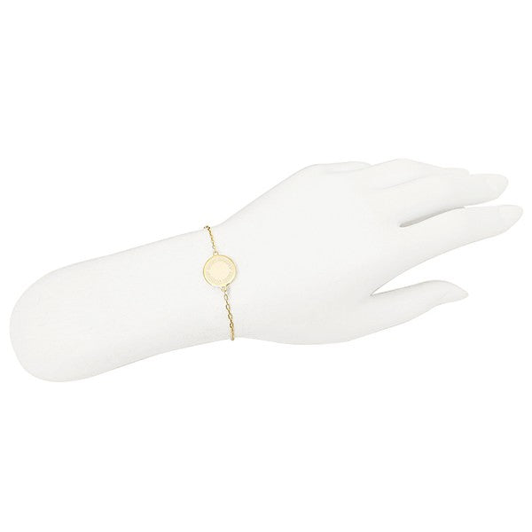 Marc Jacobs-MARC JACOBS Cream Logo Disc Enamel Bracelet