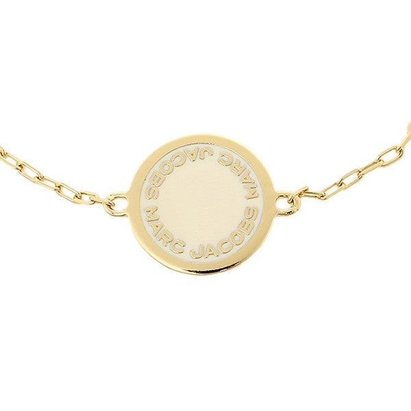 Marc Jacobs-MARC JACOBS Cream Logo Disc Enamel Bracelet
