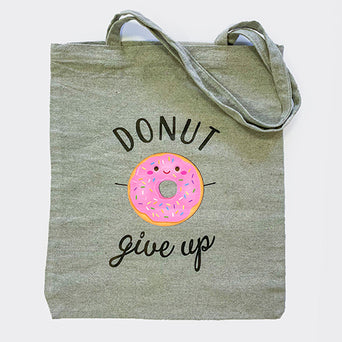 Cloth Bag-Donut Give Up
