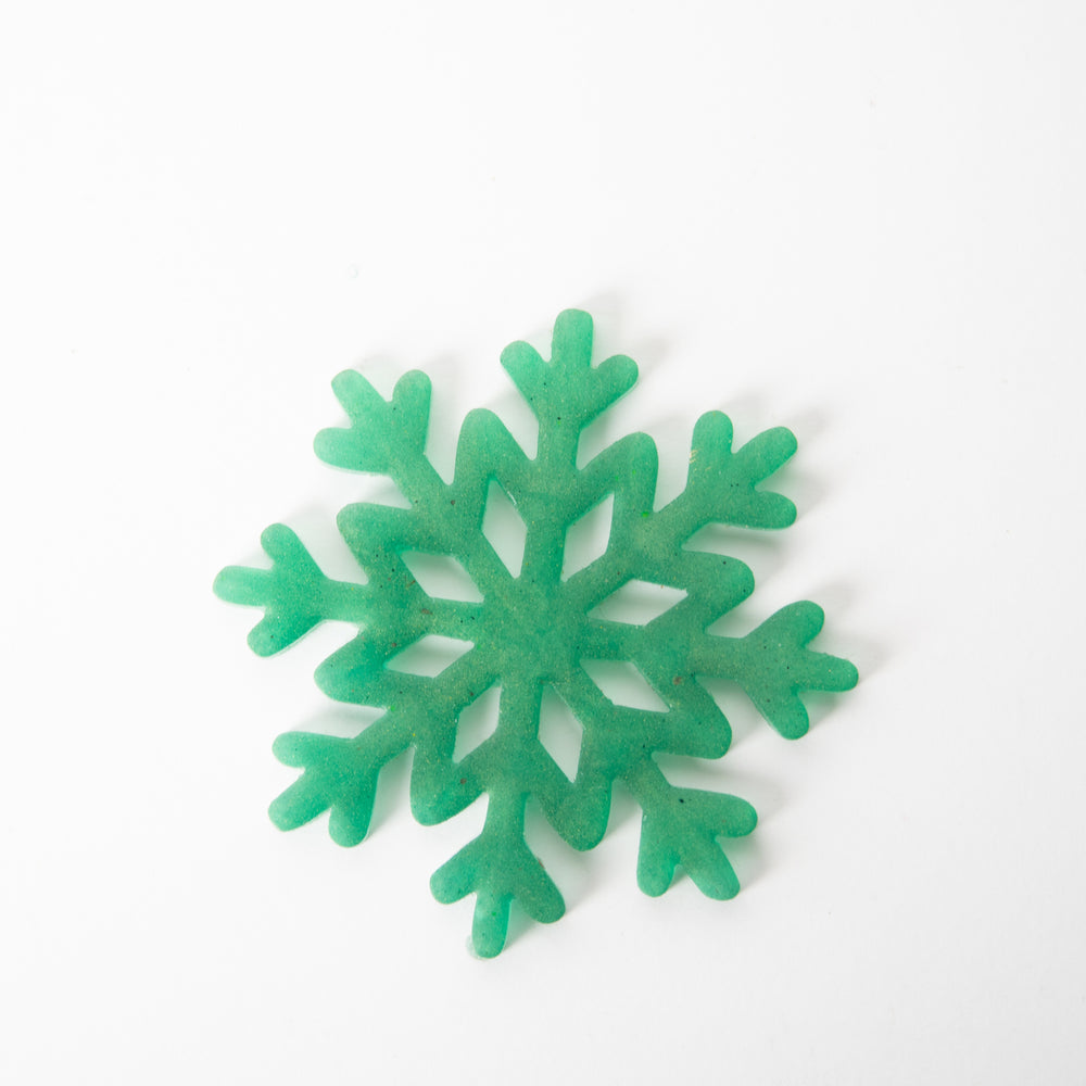 Bianca-Snow Flake Coaster (Green)