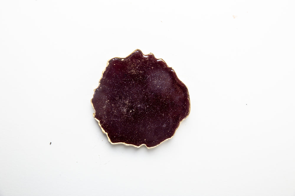 Bianca-Free Shape Coaster (Deep Red)