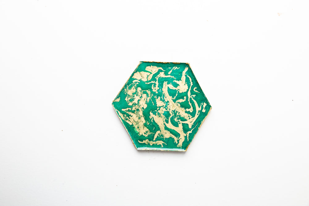 Bianca-Coaster (Green Gold)