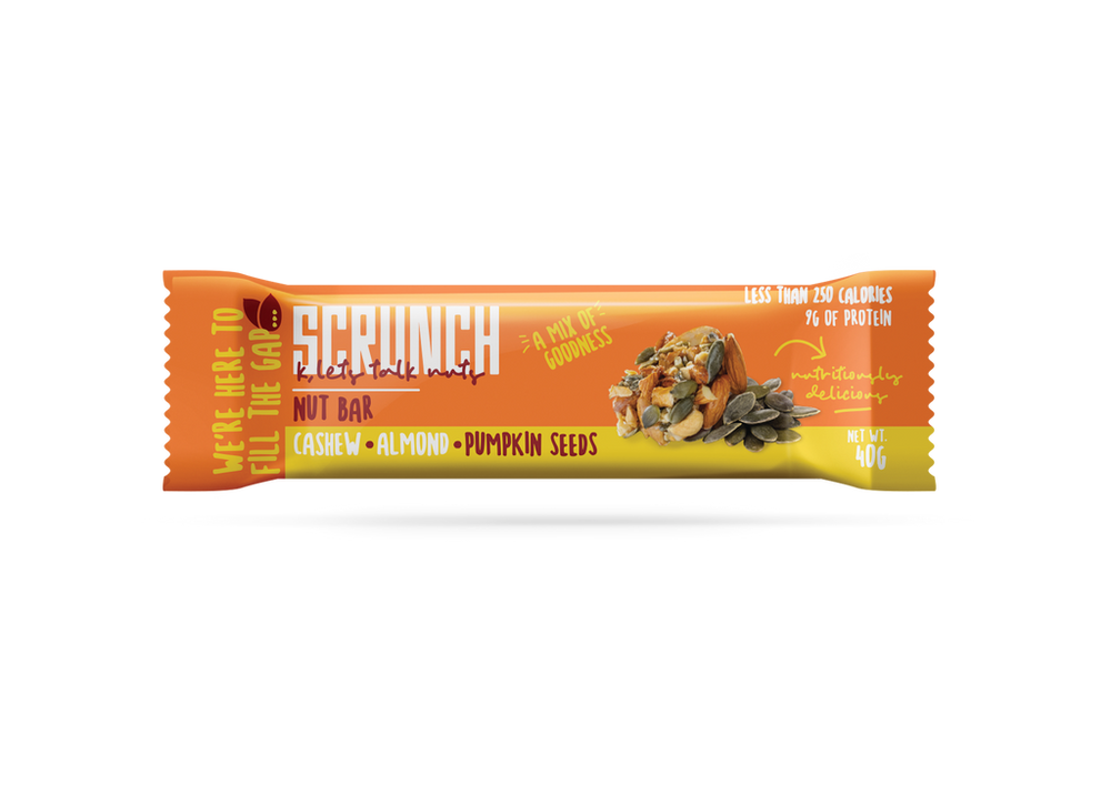 Scrunch-Cashew Almond And Pumpkin Seeds Bar