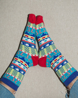 
            
                Load image into Gallery viewer, In Your Shoe-Snowy Winter Sock
            
        