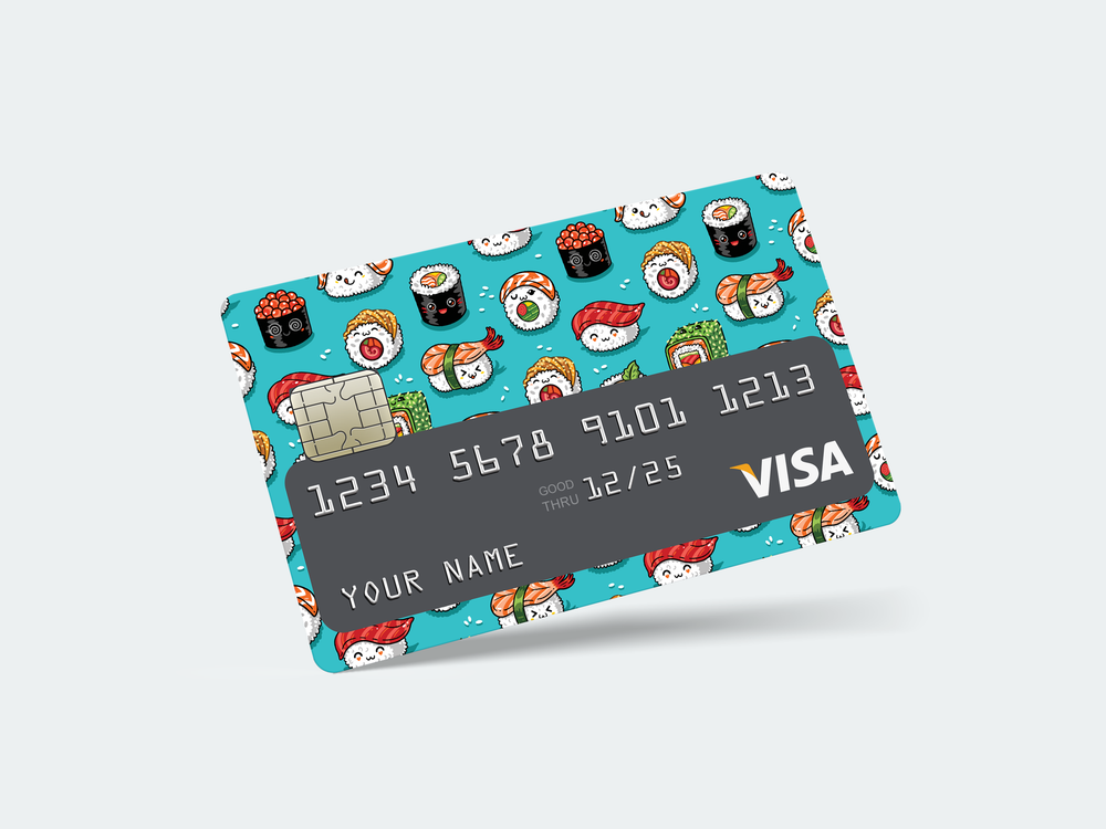 PrintZ-Bank Card Sticker Sush