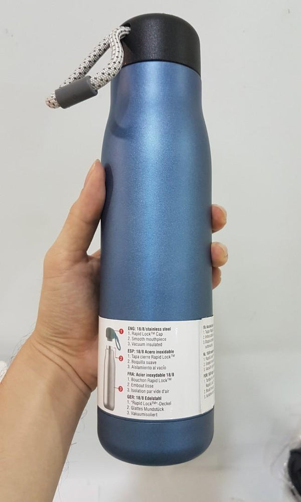Stainless Steel Vacuum Insulated Bottle Blue 500ML