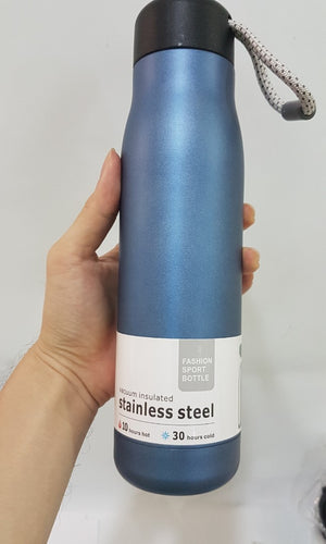 
            
                Load image into Gallery viewer, Stainless Steel Vacuum Insulated Bottle Blue 500ML
            
        