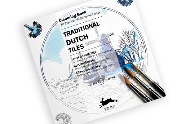 Pepin-Traditional Dutch Tiles Coloring Book