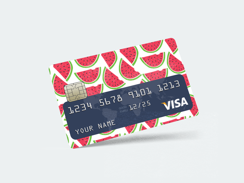 PrintZ-Bank Card Sticker Watermelon